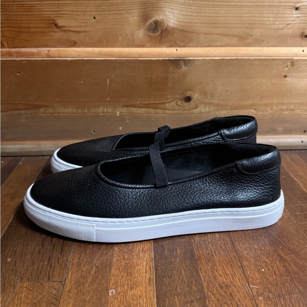 Seychelles Black leather ballet sneakers size 8.5